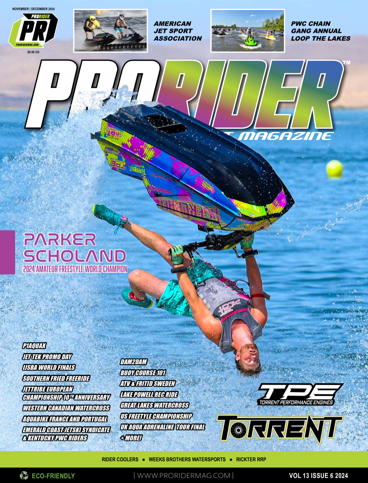 2024 November/December issue #81 featuring Amateur Freestyle World Champion Parker Scholand, presented by Torrent Pumps!