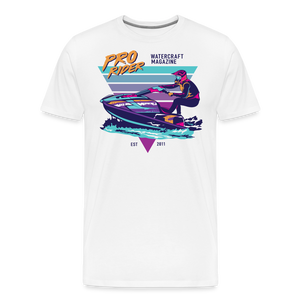 Neon Racer Men's Premium T-Shirt - white