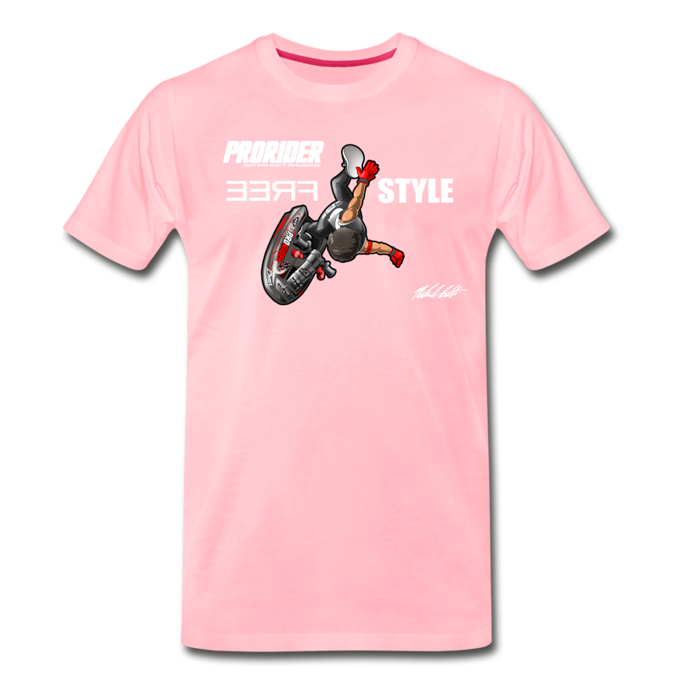Michael Ratti Signature Pro Freestyle Men's Premium T-Shirt - pink
