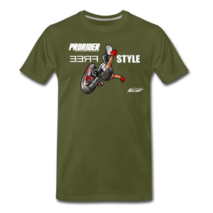 Michael Ratti Signature Pro Freestyle Men's Premium T-Shirt - olive green