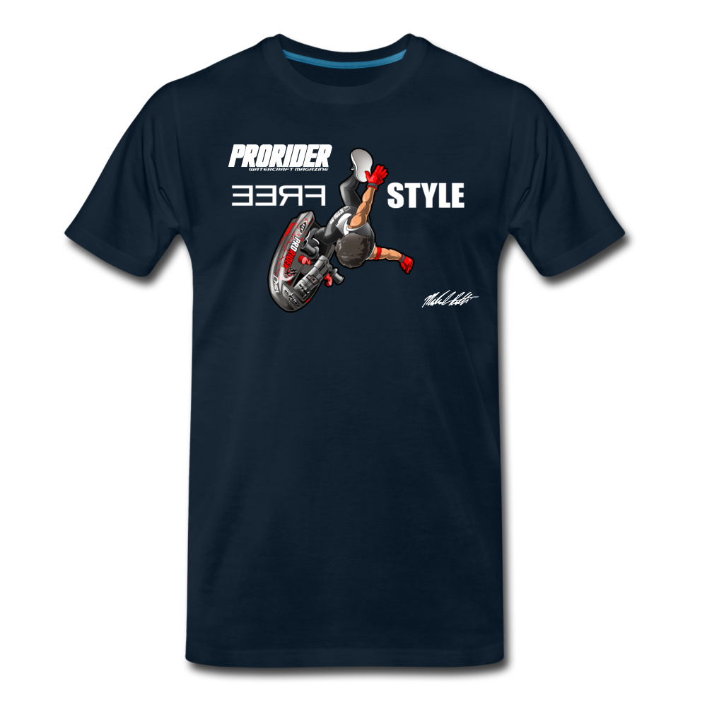 Michael Ratti Signature Pro Freestyle Men's Premium T-Shirt - deep navy