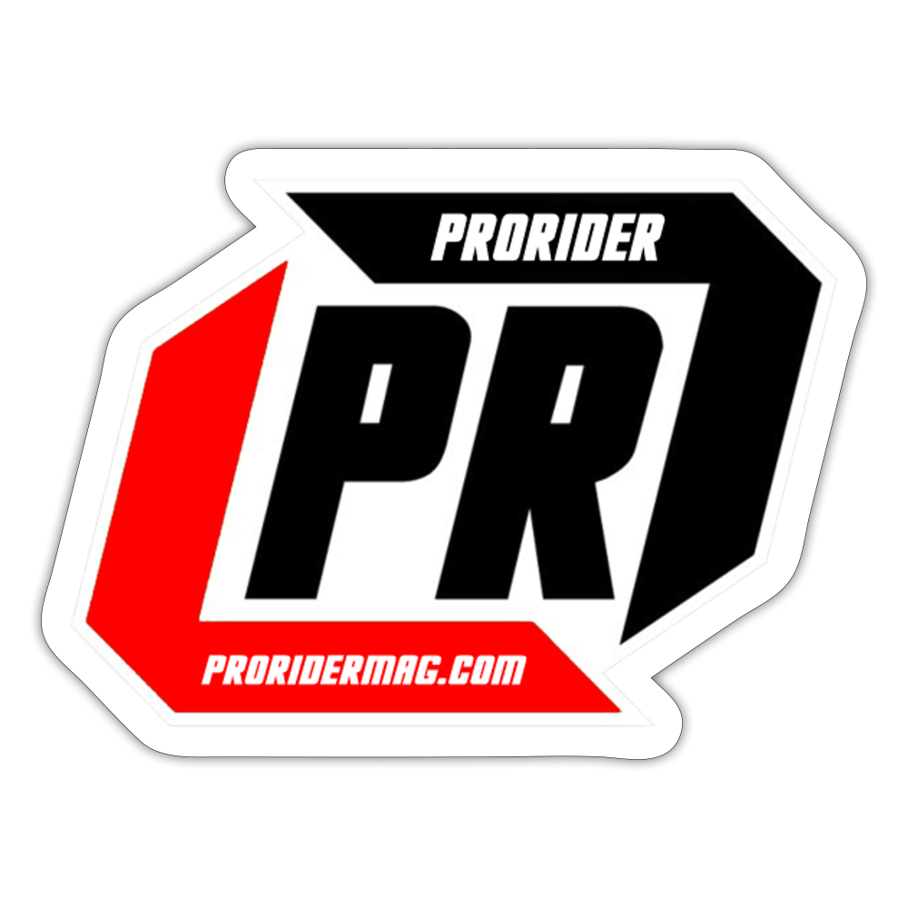 PR Square Sticker - white matte