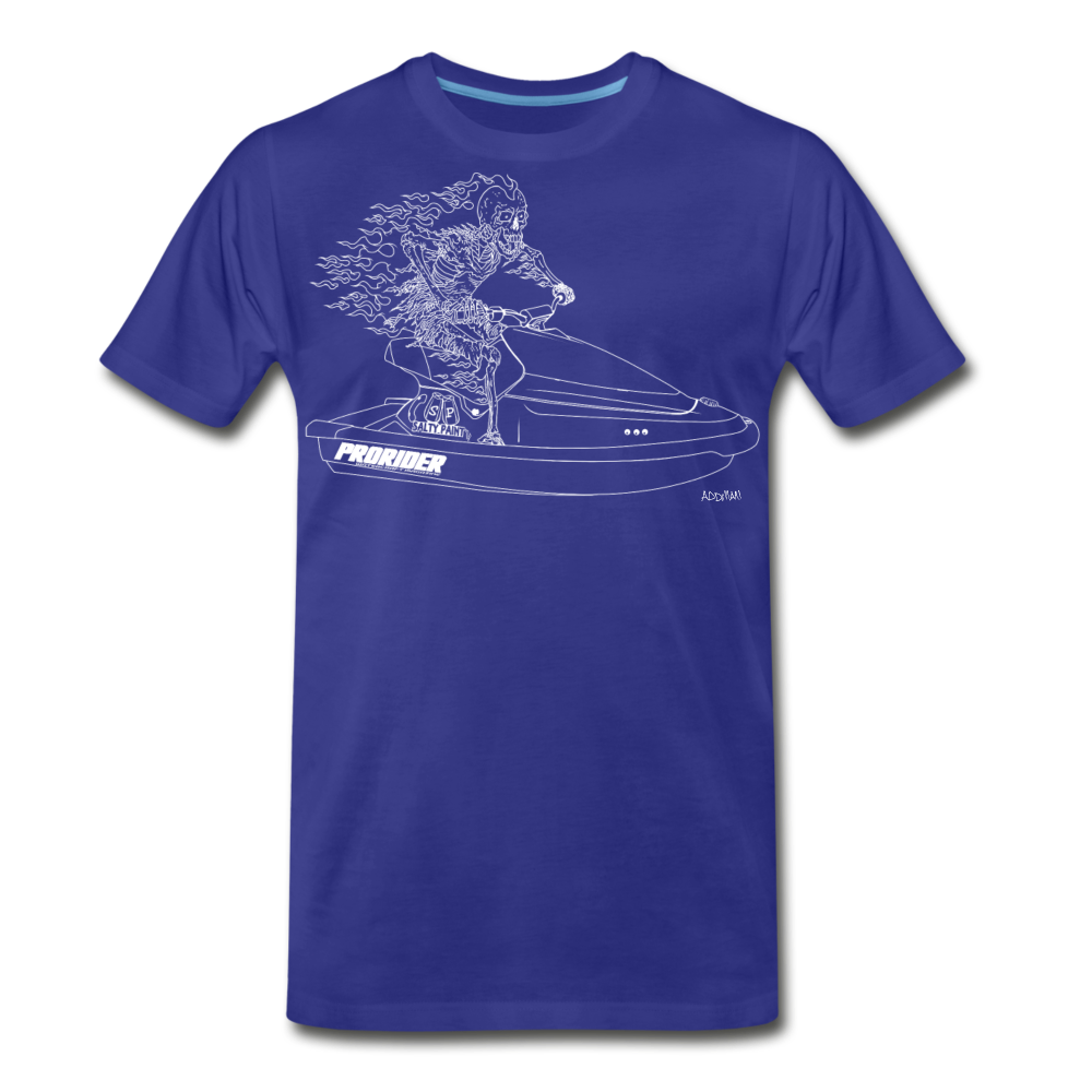 Pro Rider Wave Blaster Skeleton Signature Men's Premium T-Shirt - royal blue