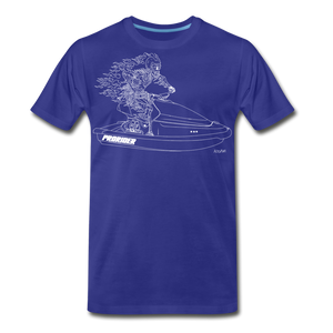 Pro Rider Wave Blaster Skeleton Signature Men's Premium T-Shirt - royal blue
