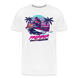 Miami Sunset Men's Premium T-Shirt - white